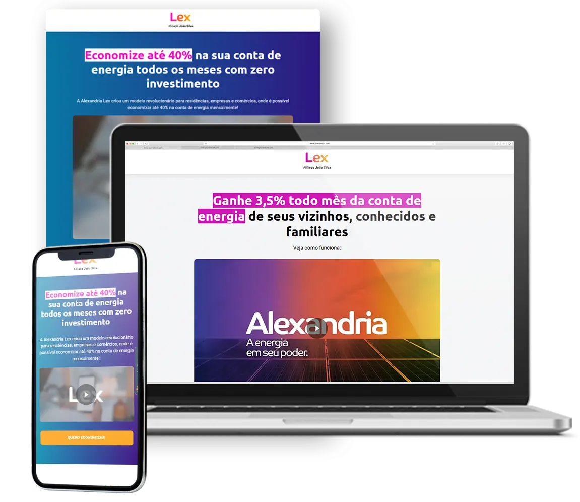 Site Pronto para Lex Energia